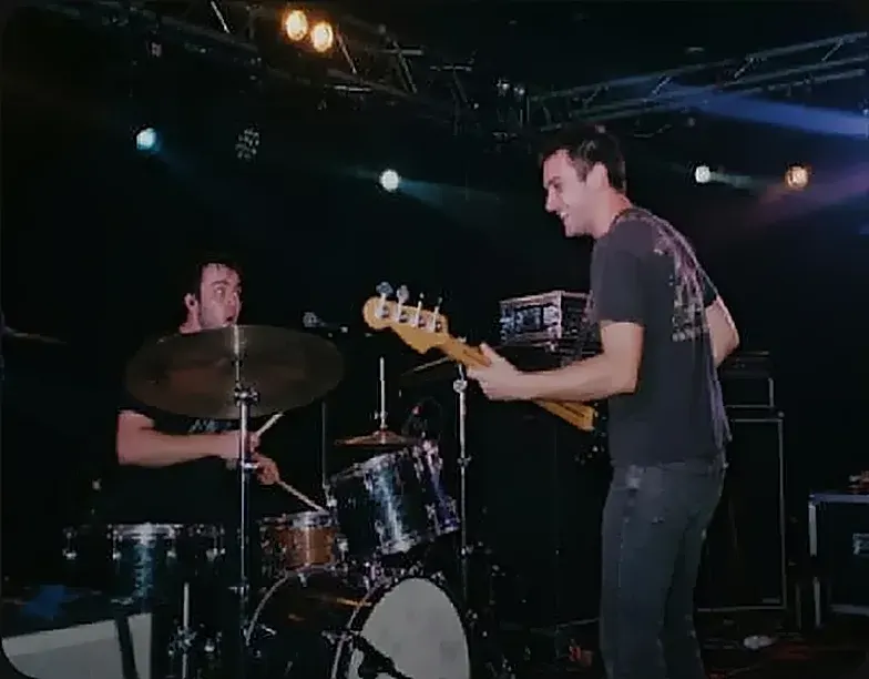 Unexpected moments — band playing live on a small stage