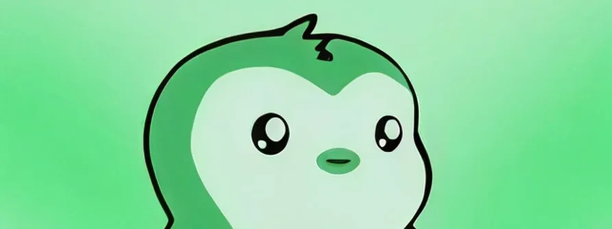 Source music video frame — the Lumina mascot in close-up